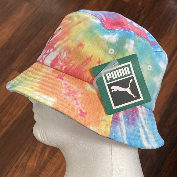PUMA Tie Dye Bucket Hat Rainbow - Picture 2 of 8